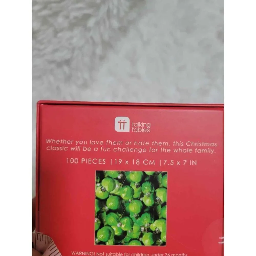 Talking Tables Christmas Ornament Puzzle Great Stocking Stuffer, White Elephant,